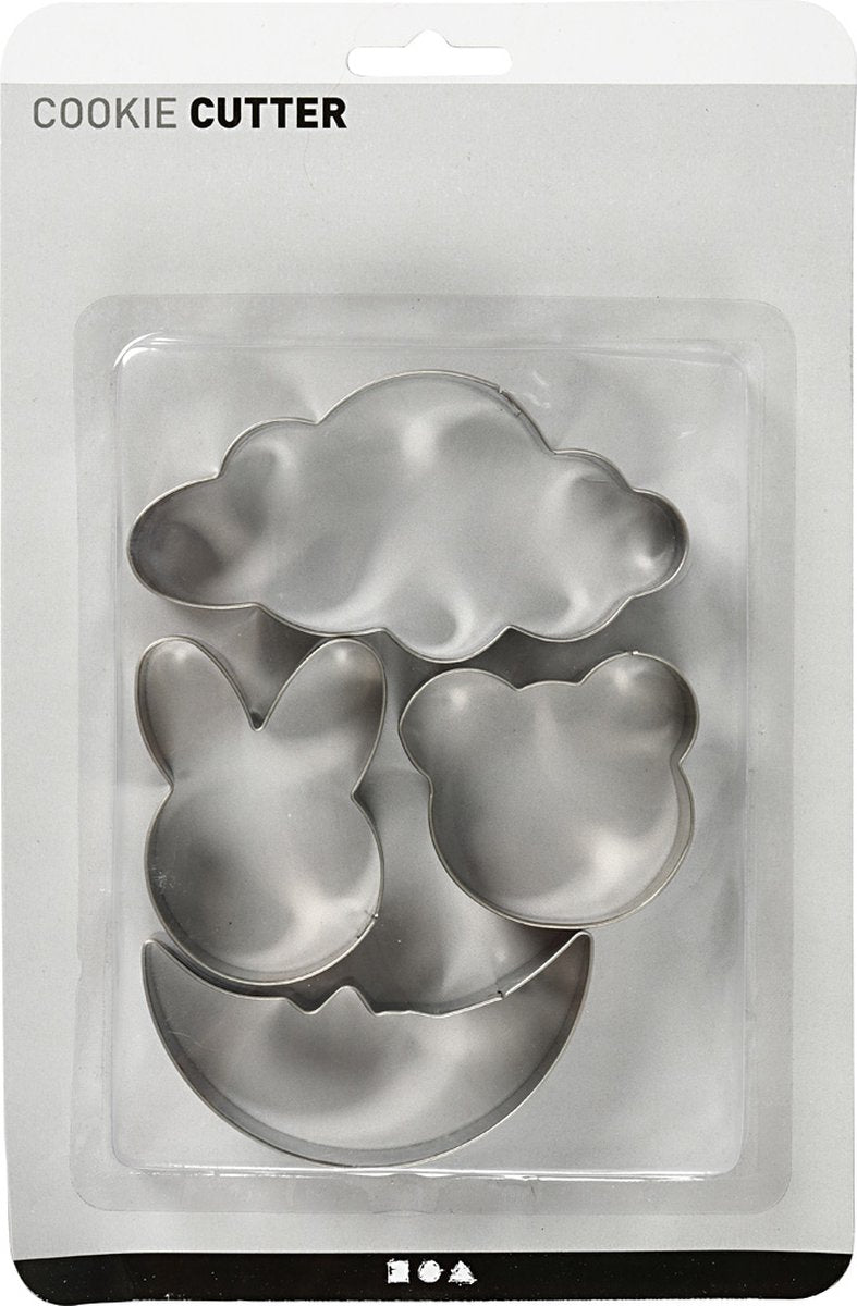Creativ company cc cookie cutters sky, hare, bjørn, mariehøne, h: 10 cm
