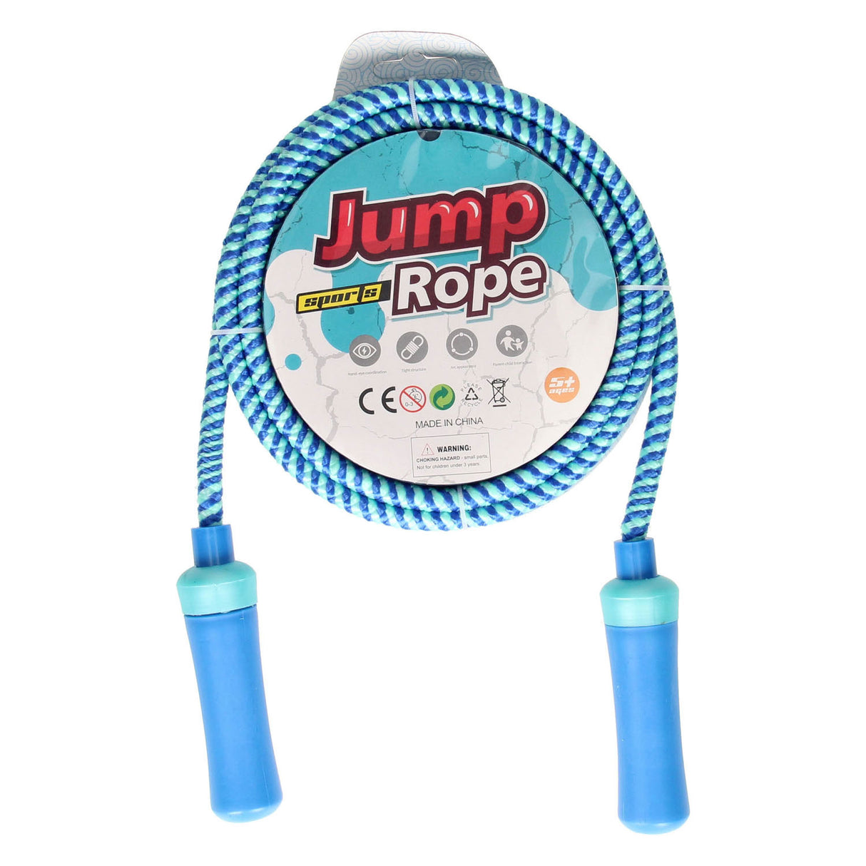 Hoppet reb farve stribet, 200 cm
