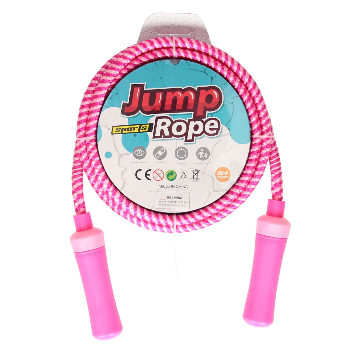 Hoppet reb farve stribet, 200 cm
