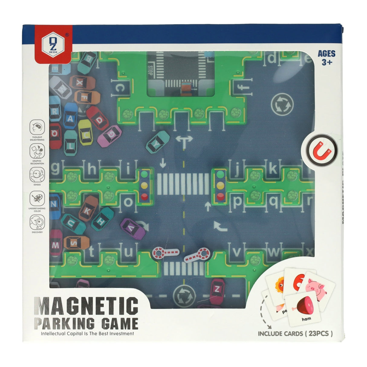 Magnetisk parkeringsspil - 49 stk.
