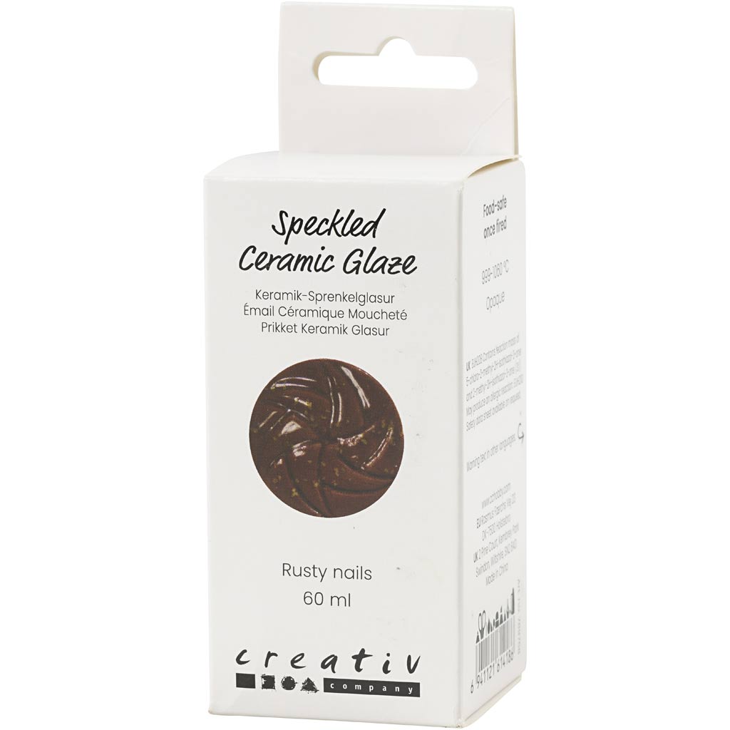 Creativ virksomhed https: www.cchobby.nl speckled-ceramic-glaze-999-1060-c-dekkend-rusty-nails-60-ml-1-doosje
