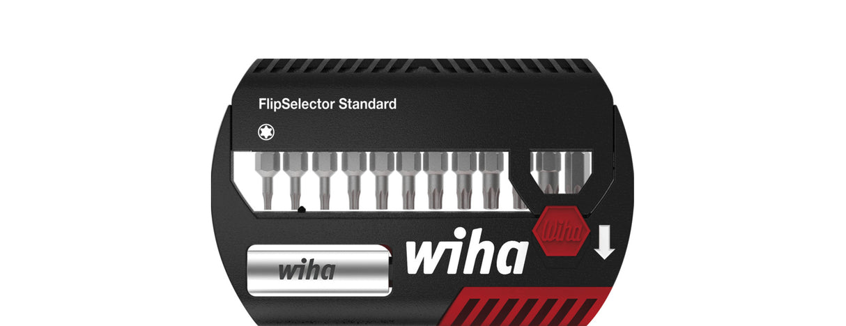 Wiha bit sæt flip vælger standard 25 mm torx® 14-delt 1 4 c6.3 - 39124 - 39124