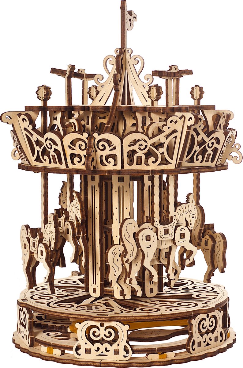 Ugears træ 3D model - karrusel