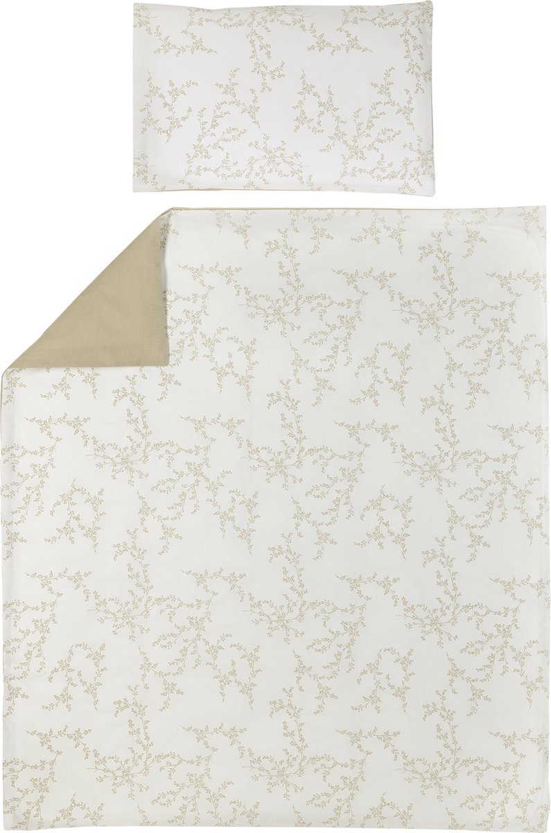 Meyco babygrene dynebetræk seng - sand - 100x135cm