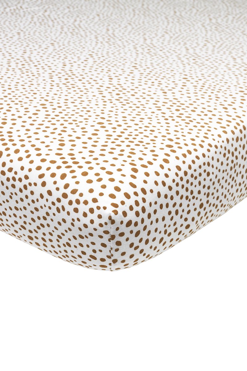 Meyco baby cheetah monteret tremmeseng - kamel - 40x80 90cm