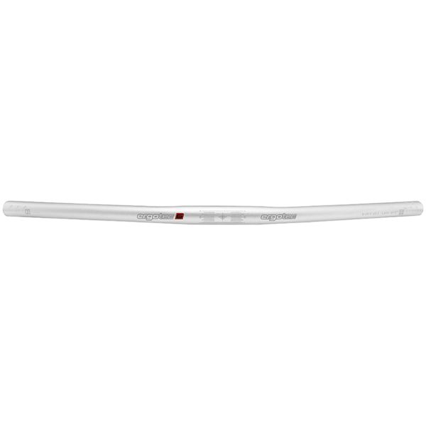 Ergotec styrer fladstang 25,4x600 mm - sølv