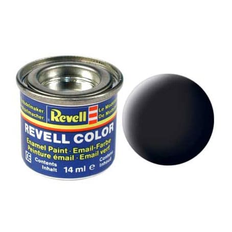 Revell maling til model bygning nummer 8 sort mat