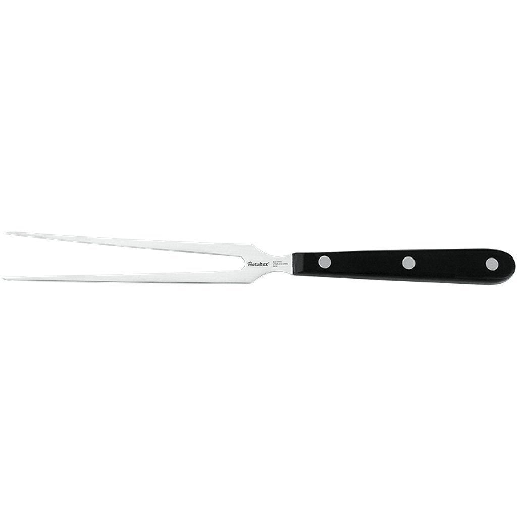 Metaltex professionel gaffel 28,5 cm rustfrit stål sort