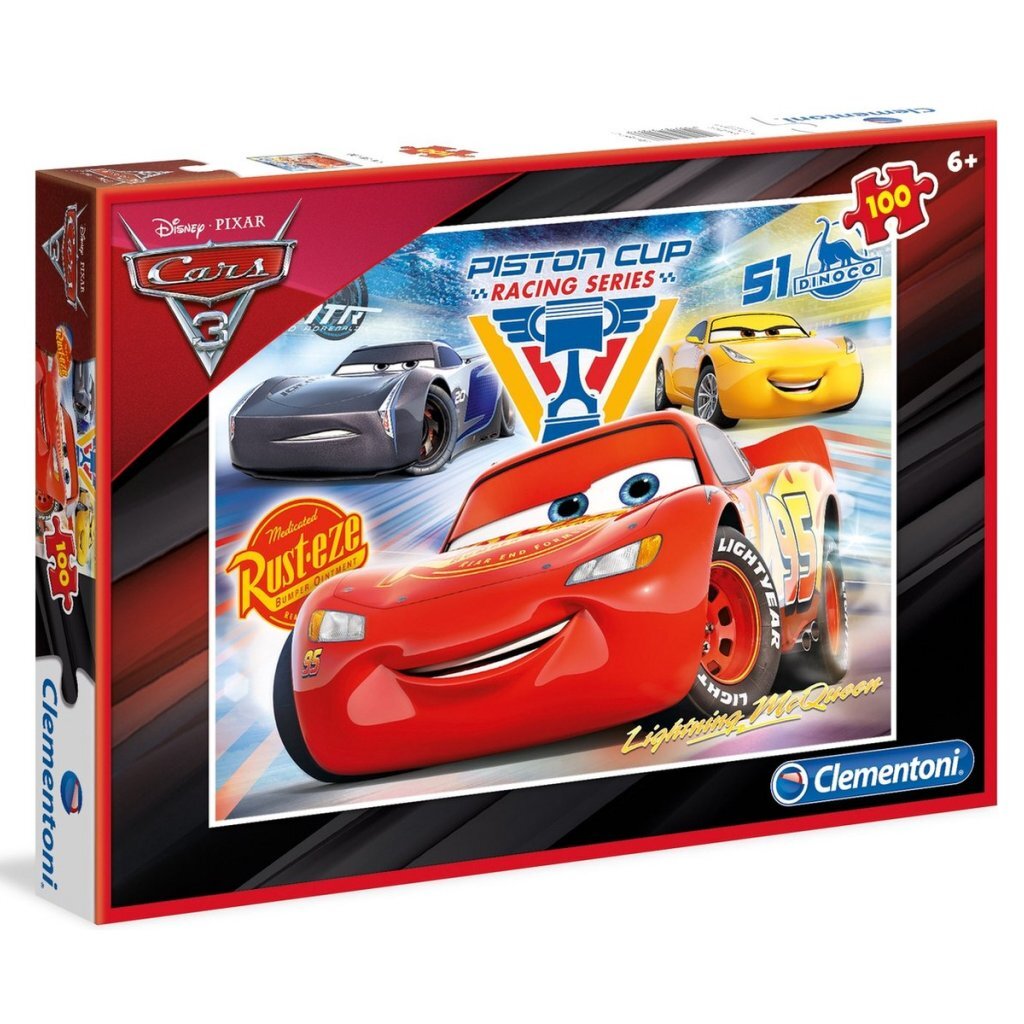 Clementoni puslespil disney biler 100 brikker