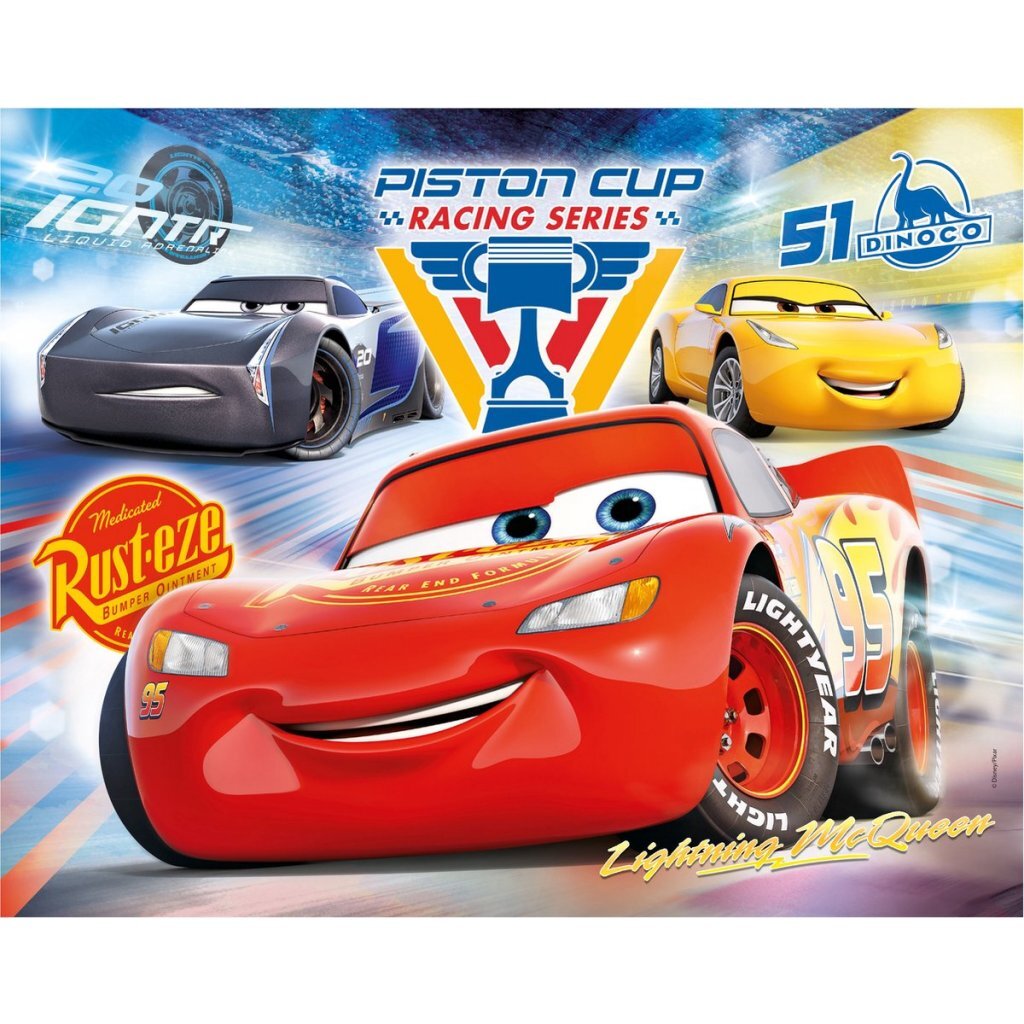 Clementoni puslespil disney biler 100 brikker
