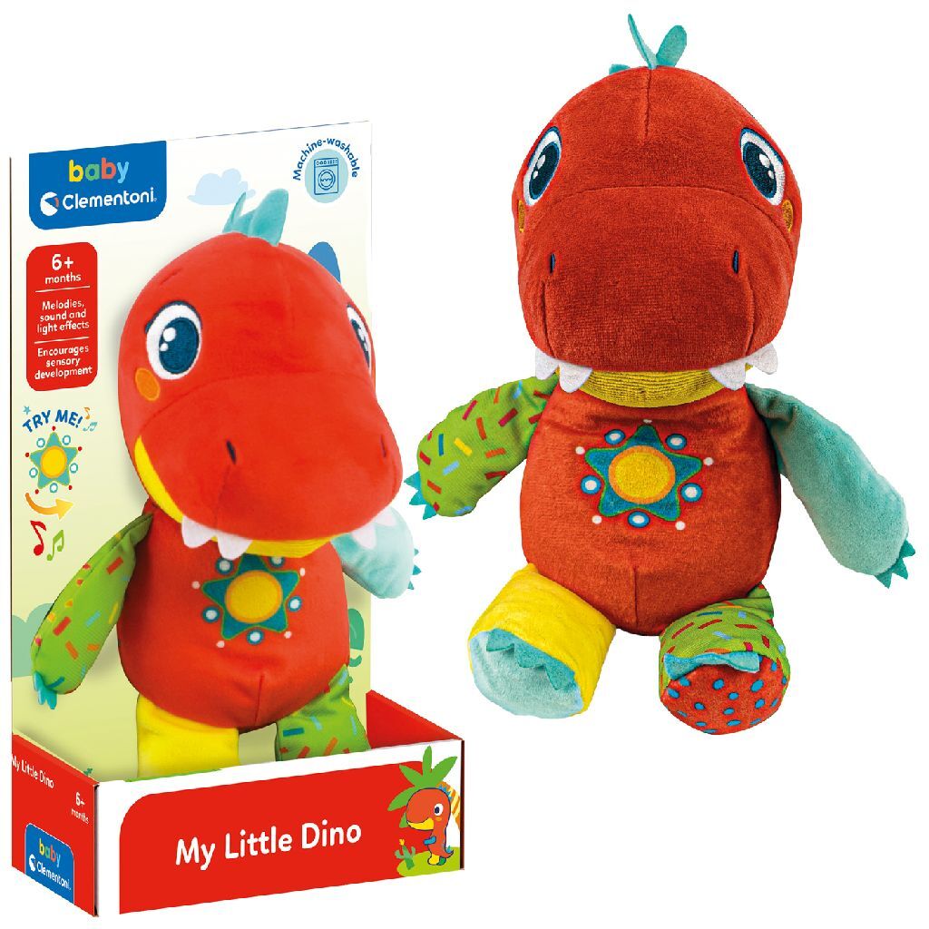 Clementoni baby mit lille dino krammetøj + lyd