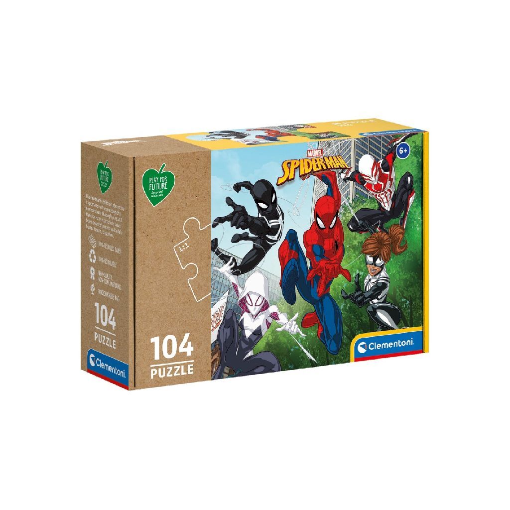 Clementoni puslespil spiderman 104 brikker