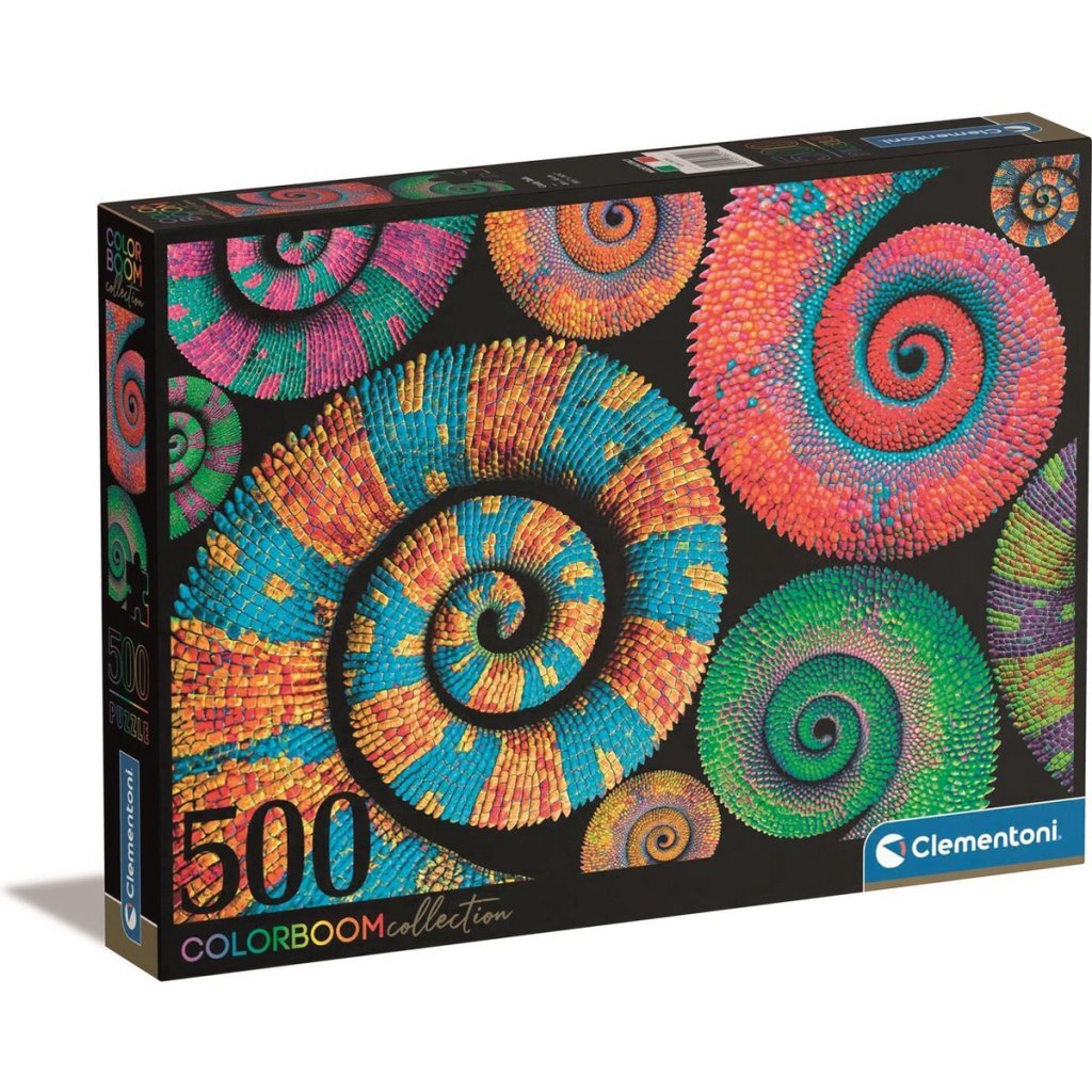 Clementoni colorboom samling puslespil krøllet 500 brikker