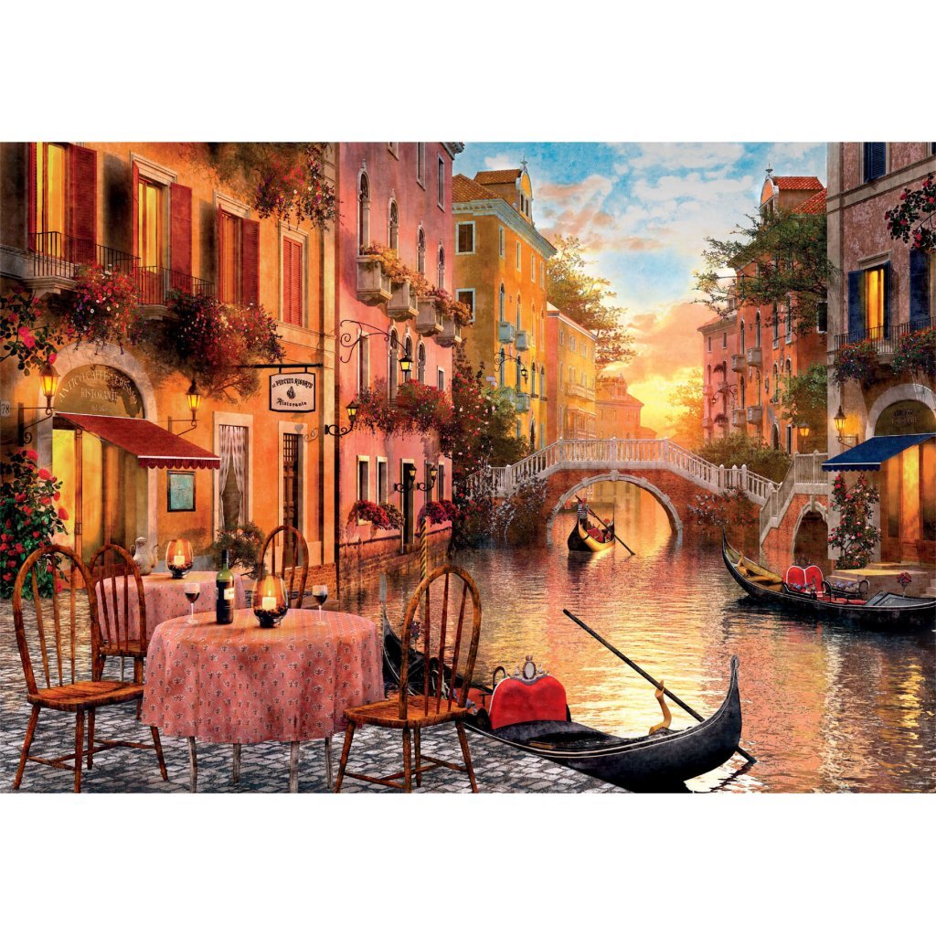 Clementoni højkvalitets samling puslespil + plakat Venedig euml; 1000 stk