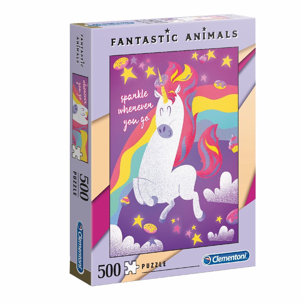 Clementoni fantastiske dyr puslespil 500 brikker