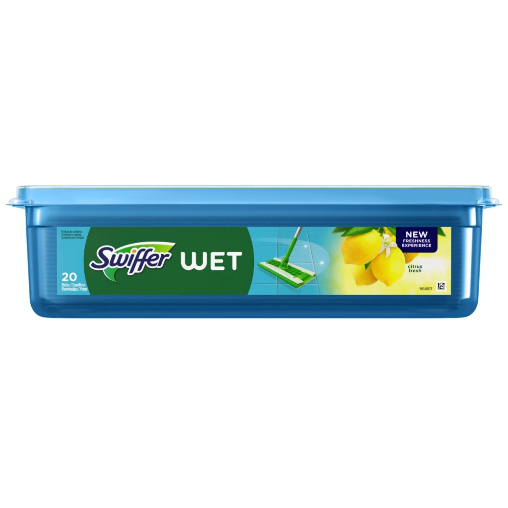 Swiffer våd gulvservietter citronduft 20 stk