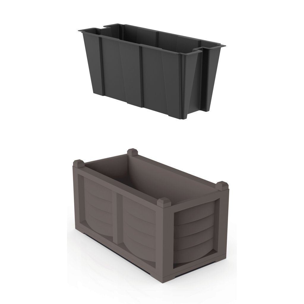 Bama kit arredo plantekasse 80x42,5x42 cm taupe