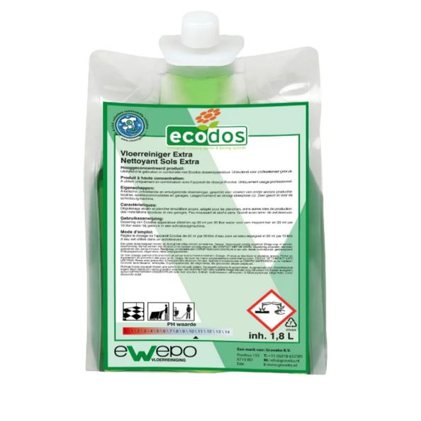 Ecodos vloerreiniger extra (3x 1.8 liter)