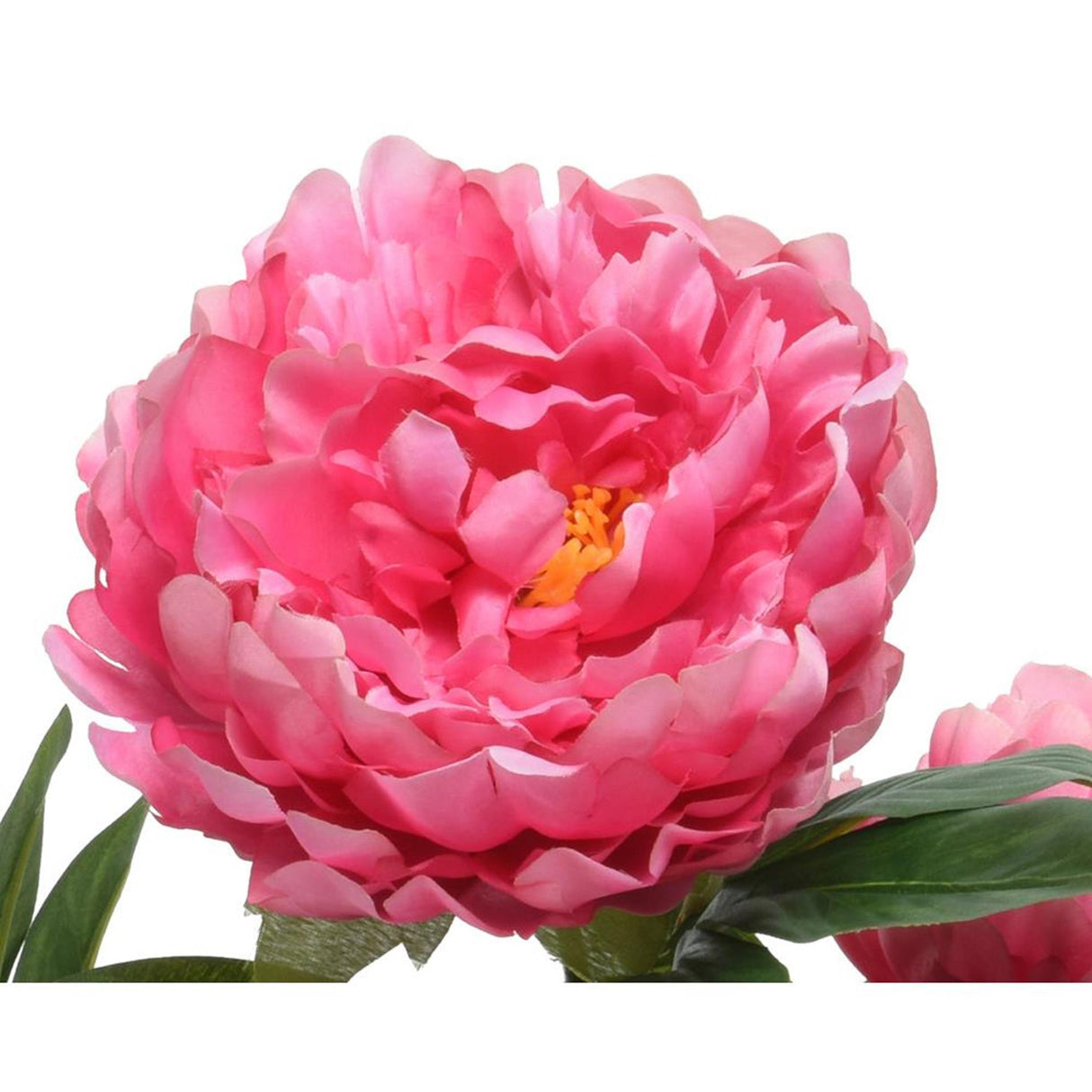 Decoris kunstig plantepæon i pottepolyester 41x47x57cm fuchsia