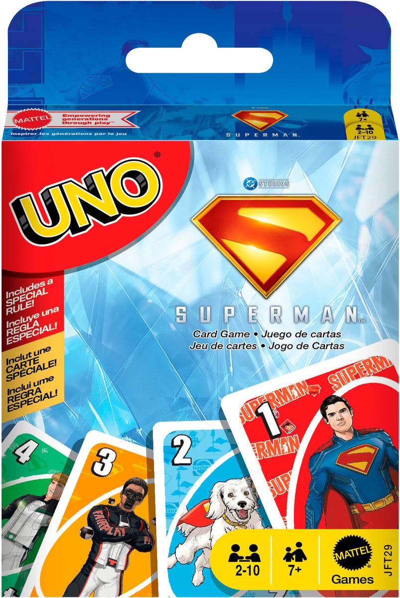 Mattel uno superman kortspil