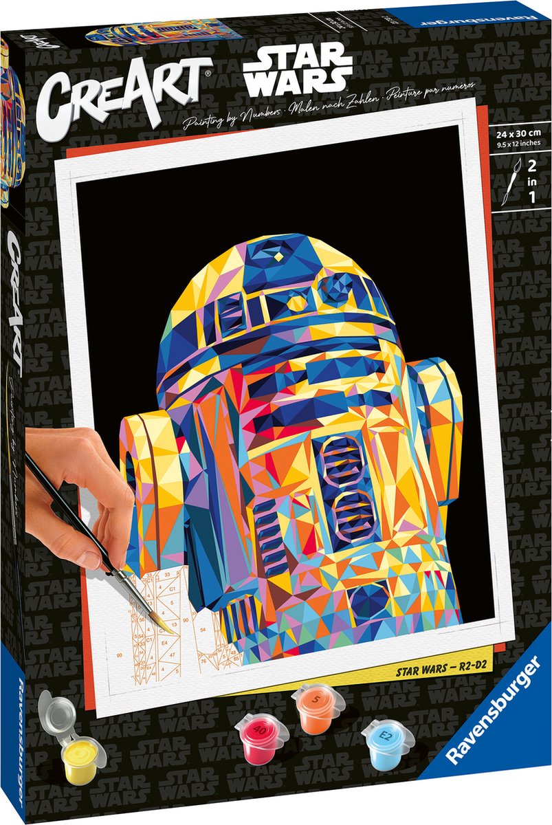 Ravensburger Creart Star Wars: R2-D2 - Mal efter tal for voksne