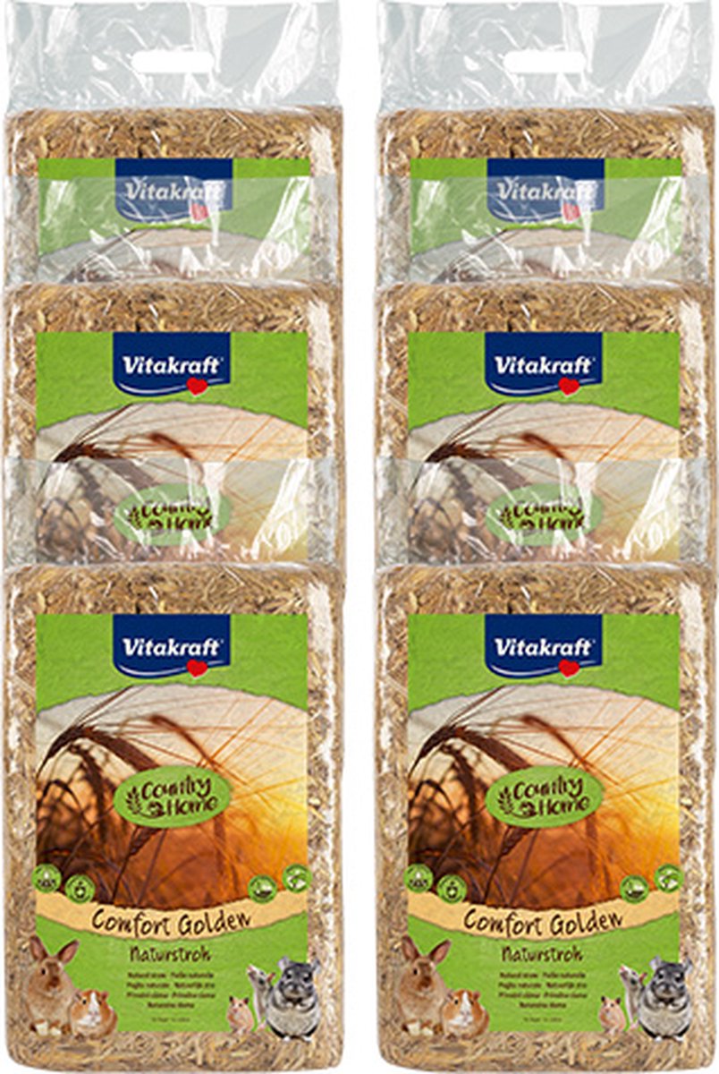 Vitakraft komfort gyldent sugerør - 6x1 kg