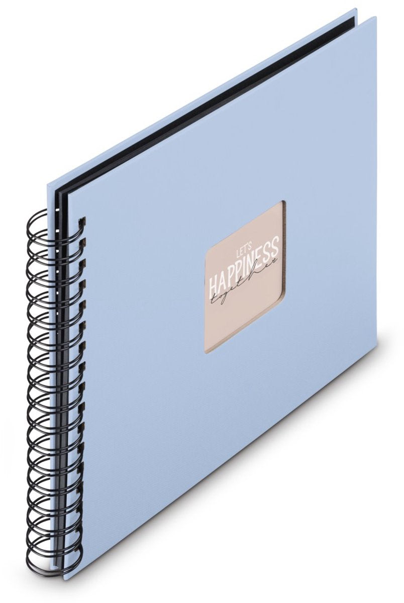 Hama spiral fotoalbum - kunst - 28x24 - 50 sider - lagune