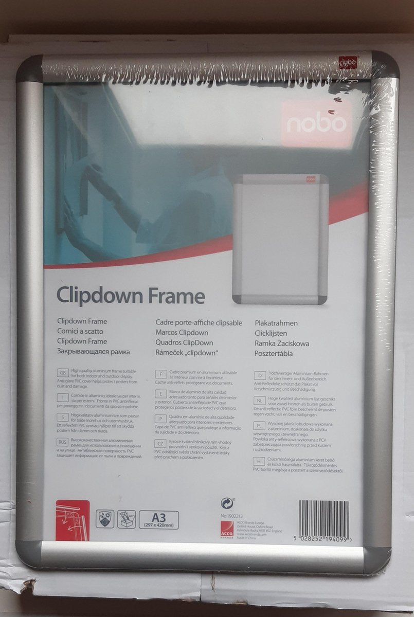 Nobo klikramme essence a3 aluminium | 5 stk