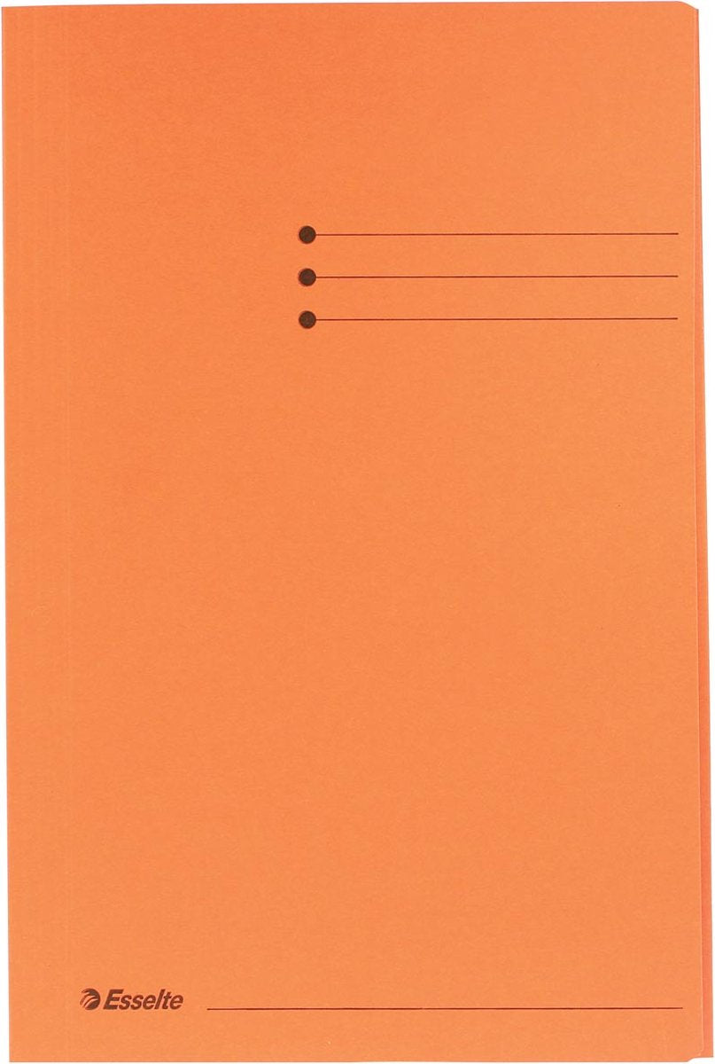 Esselte manila 3-klap mappe - folio - 50 stk - orange