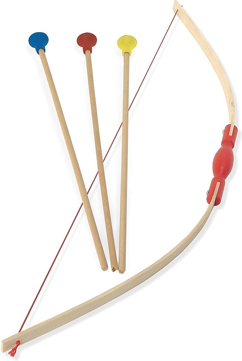 Vilac træbue med 3 pile - legetøjsskydesæt til børn.