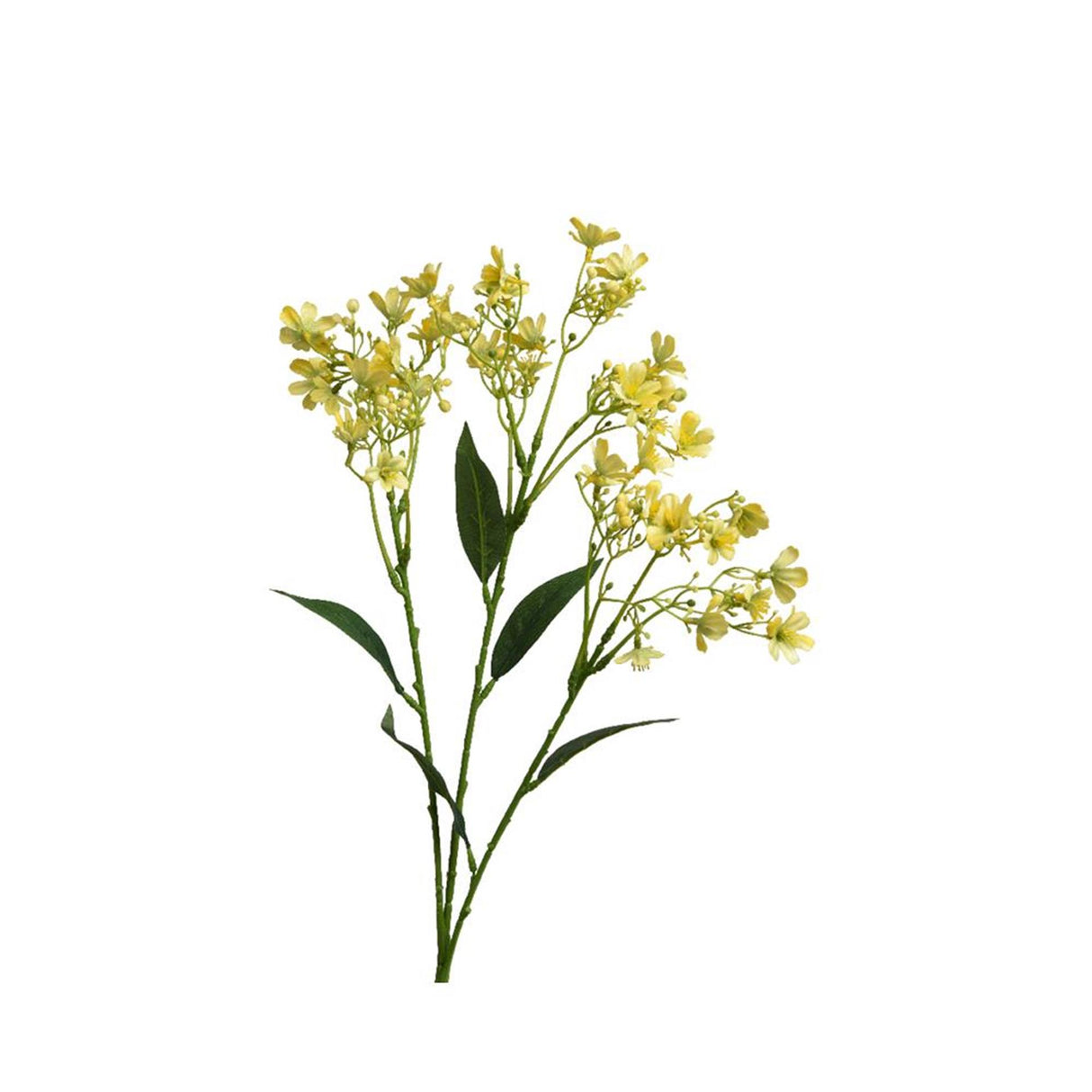 Decoris kunstig blomst jasmin polyester 22x7x72cm gul