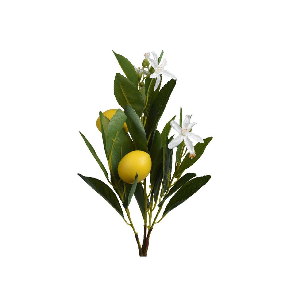 Decoris kunstig blomst citron med blomstrende polyester pe 23x10x56cm hvid gul