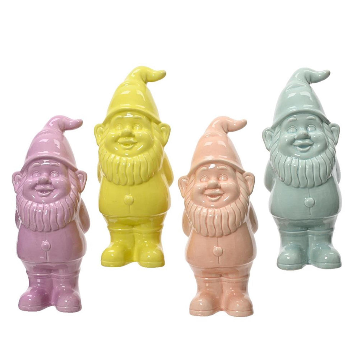 Decoris gnome keramiske pastelfarver h25cm