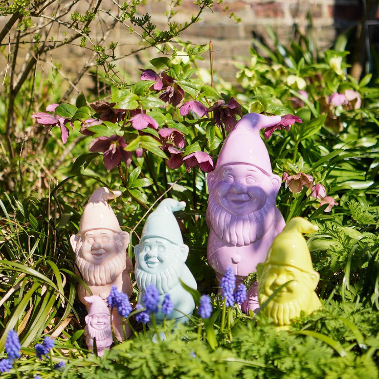 Decoris gnome keramiske pastelfarver h25cm