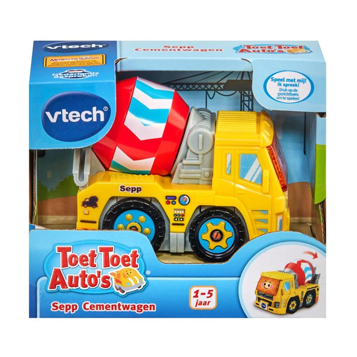 Vtech toot toot biler sepp cement lastbil - interaktivt legetøj - legetøjskøretøj