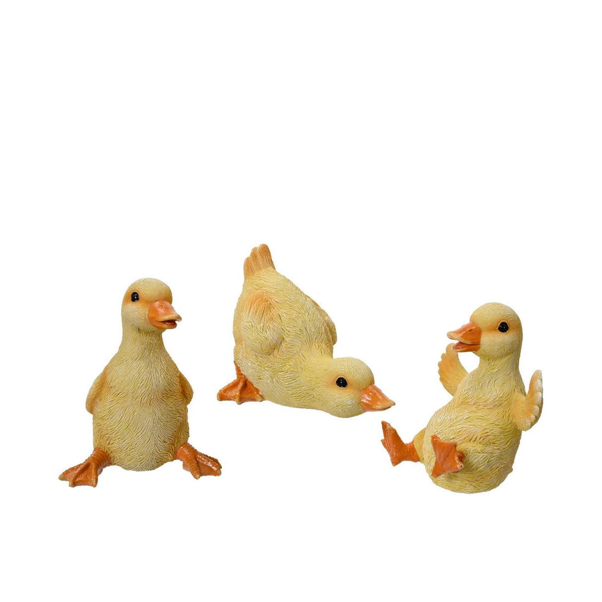 Decoris figur and polyresin 10x11x13,5cm 3 assorteret