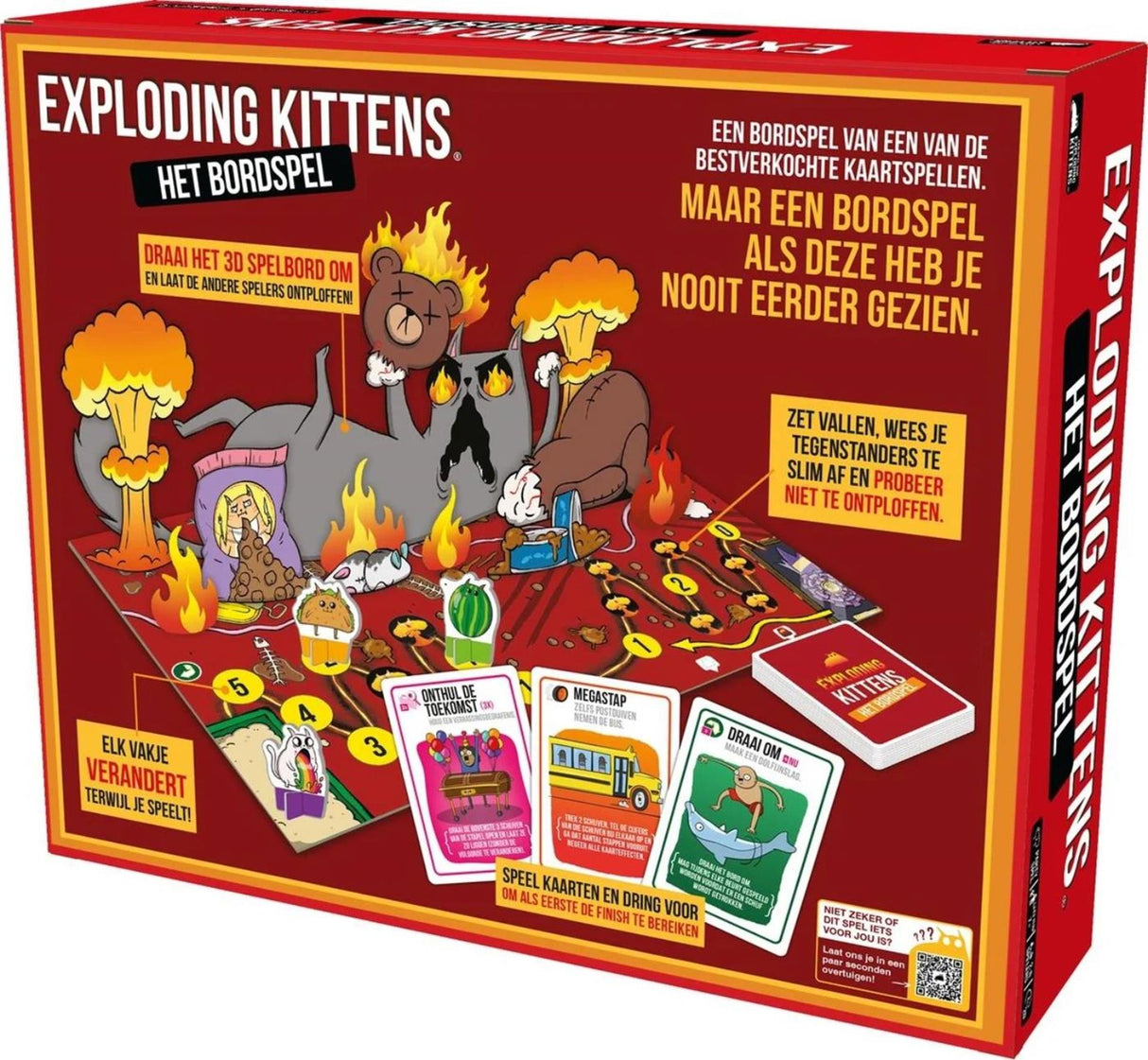 Asmodee eksploderende killinger brætspillet - festspil - fra 7 år - 2-6 spillere - humor garanteret