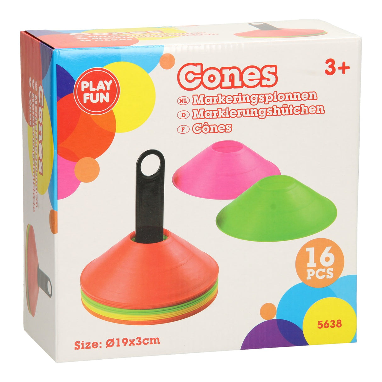 Playfun træningshatte, 16 stk.