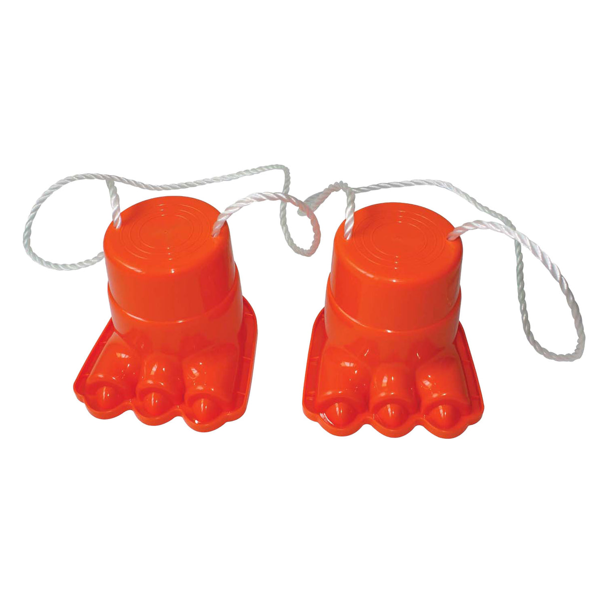 Playfun loopklossen dinopoten oranje