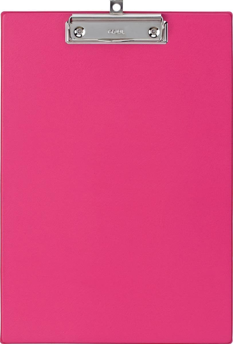 Maul clipboard a4 stående PVC neon pink