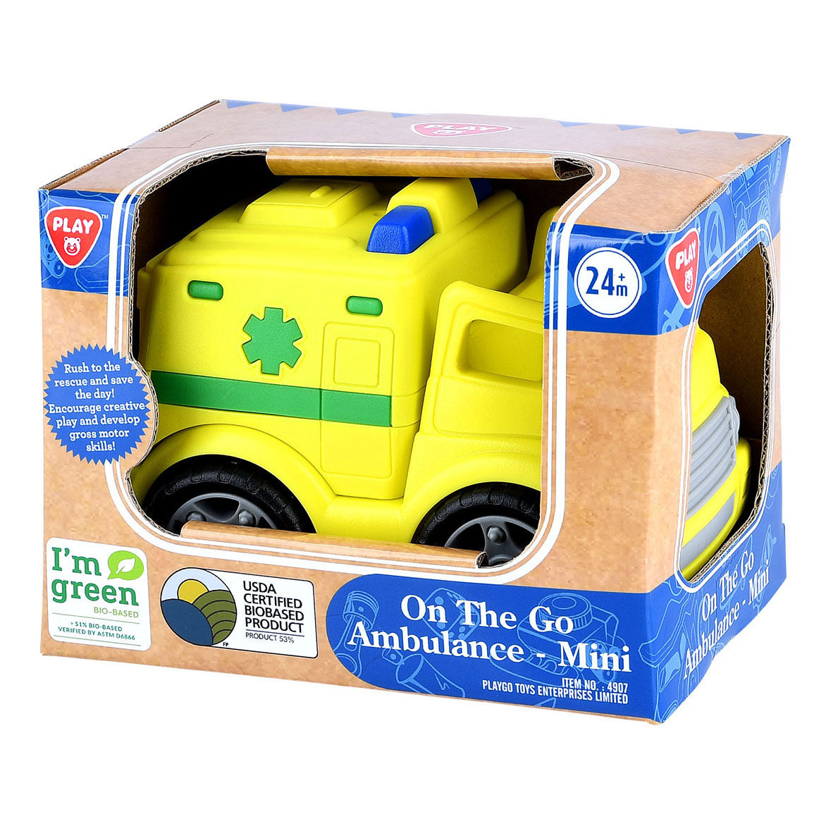 Playgo biobaseret ambulance - 15cm