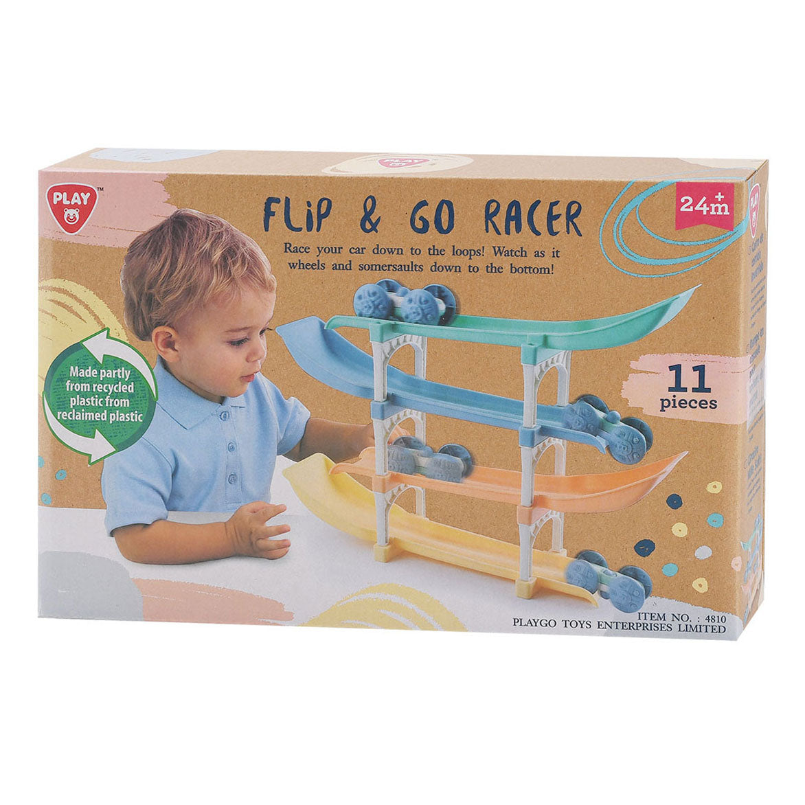 Playgo flip and go racerbane - 11 stk.