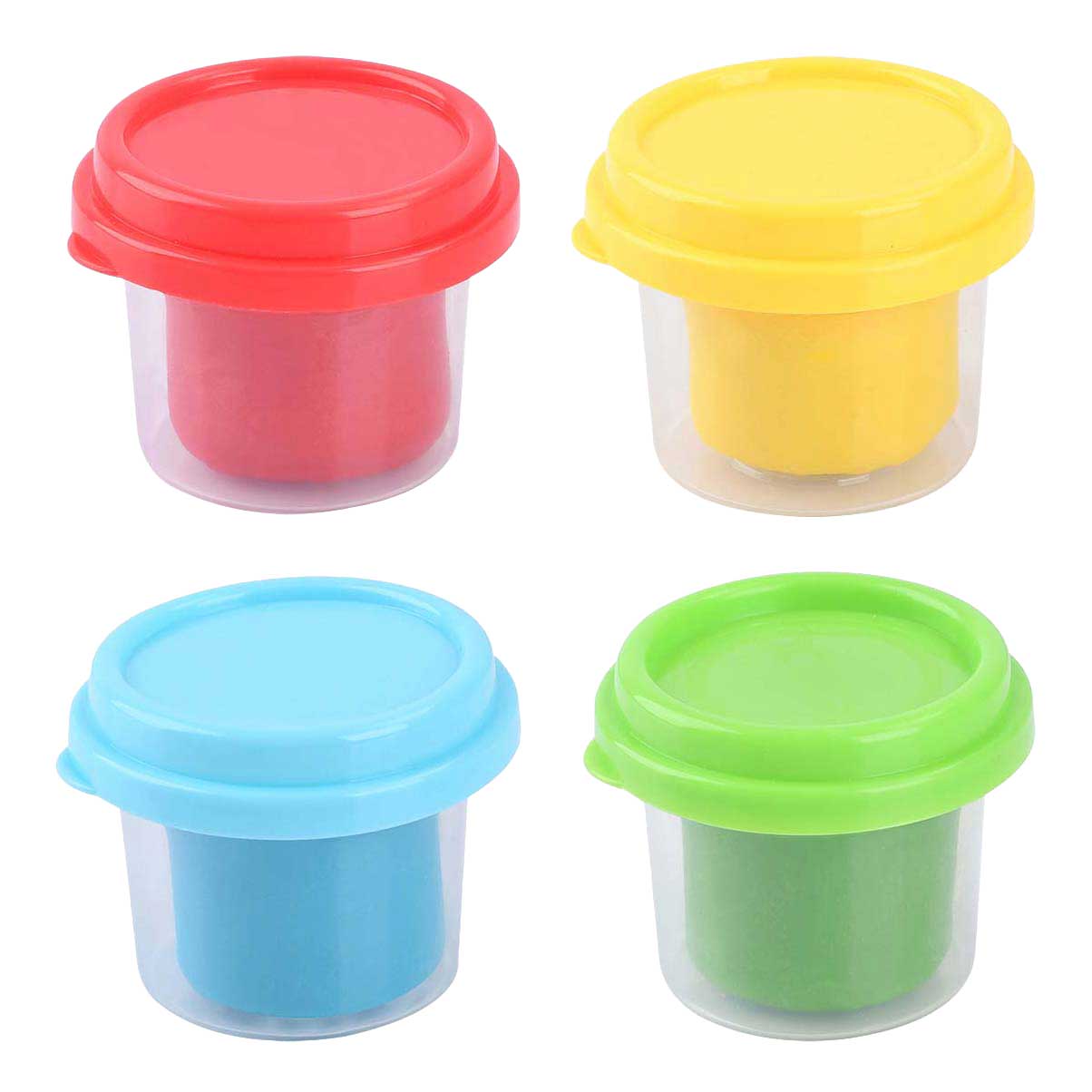Playgo lersæt 4 farver - 4x56gram