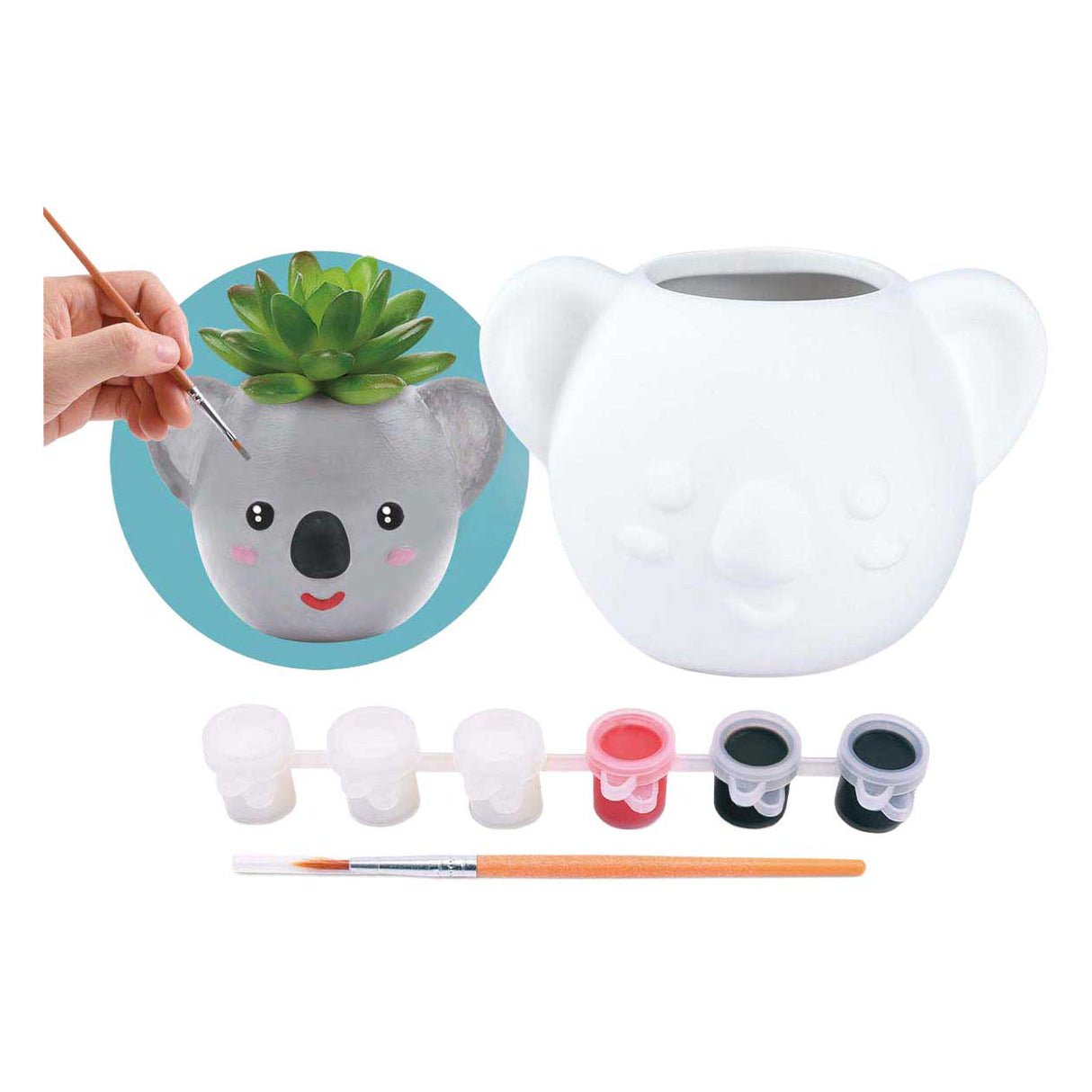 Playgo mal din egen koala urtepotte - 8 stk.