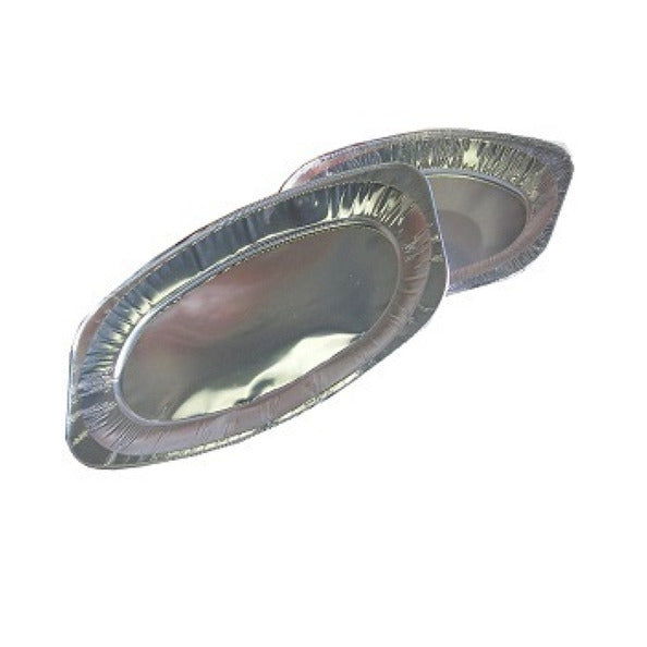Køkkenbakke aluminium oval 45x29 cm (10 stk.)