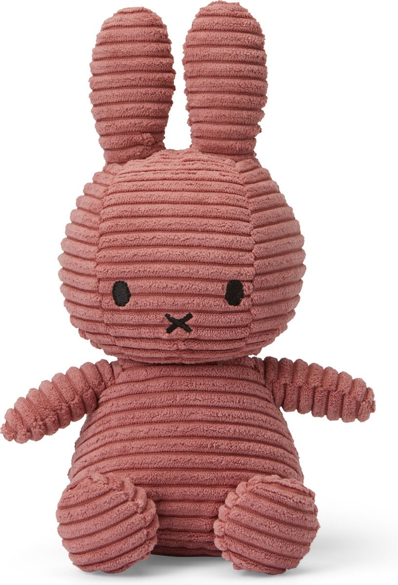 Bon ton toys nijntje - eco corduroy dusty rose 23 cm - 9''