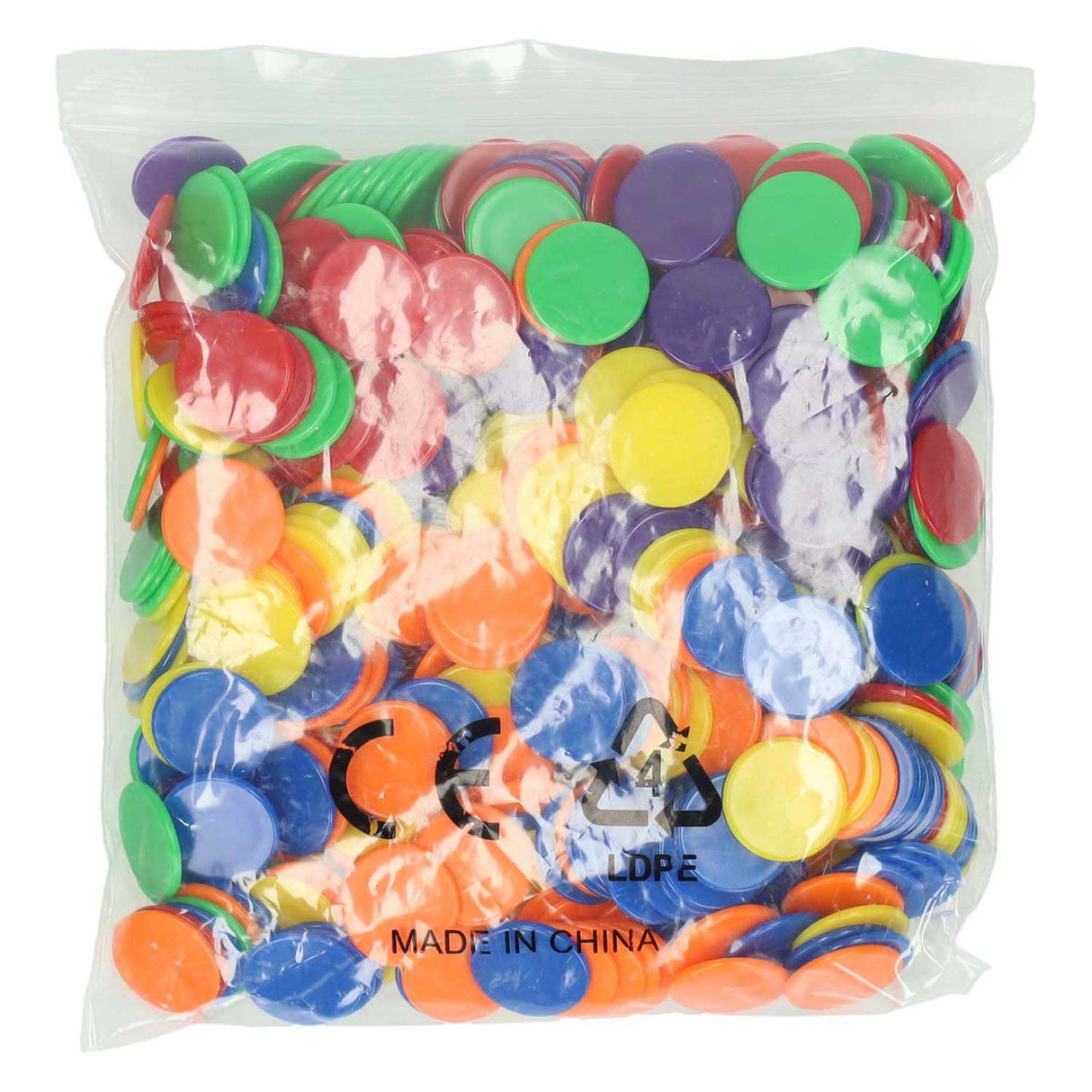 Farvede chips - 500 stk.