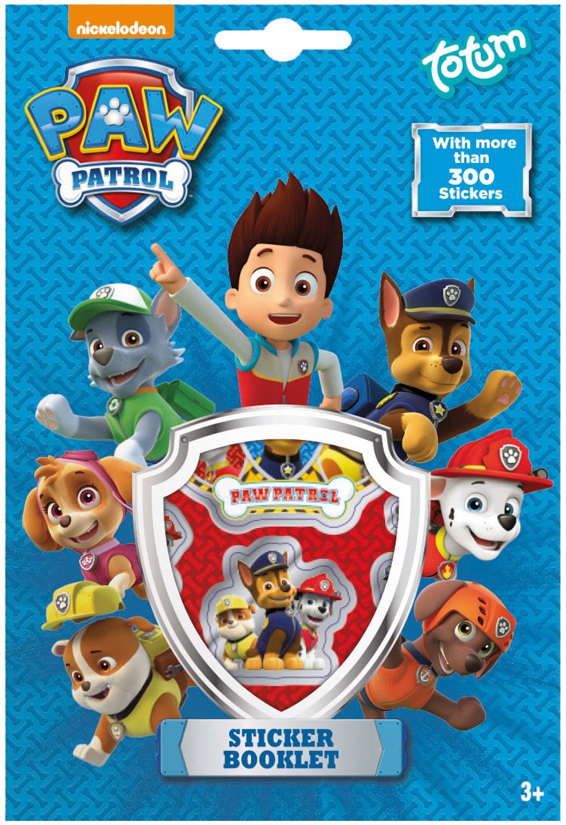 Paw patrulje totum klistermærkeark, 4 stk.