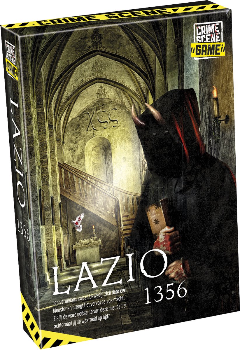 Taktisk gerningssted lazio 1356 – brætspil – krimispil – historisk mysterium i et kloster – dybdegående undersøgelse og deduktion – gerningsstedserie – spilstormstudie -1 eller flere spillere – fra 18 år