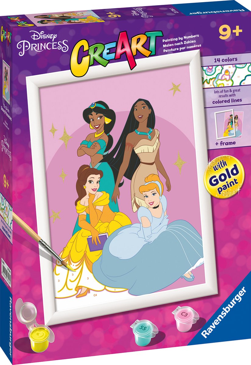 Ravensburger creart disney prinsesser - maling efter nummer til børn